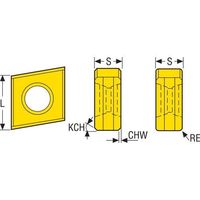 セコ サイドカッタ 335.18(旧型)用インサート 335.18ー1005・ MP3501 335.18-100508-M10（直送品）