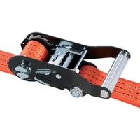 TRUSCO ベルト荷締機ワイドハンドル 25mm幅 254kg フラットフックタイプ JIS相当品 GV25HA-250F 1台（直送品）