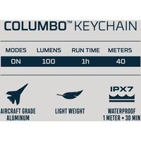 NEBO LEDハンディライト COLUMBO KEYCHAIN NEB-POC-1003-G 1個 692-9883（直送品）