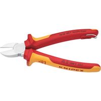 KNIPEX 絶縁電工ニッパー 1000V絶縁 落下防止 180mm 7006-180TBK 1丁 696-4285（直送品）