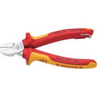 KNIPEX 絶縁電工ニッパー 1000V絶縁 落下防止 160mm 7006-160TBK 1丁 696-4286（直送品）