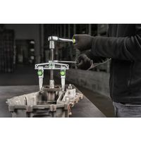 クッコ スライド式ギヤプーラー 2本アーム 固定ノブ付 最大径130mm 深さ100mm 20-10X 1台 692-1490（直送品）