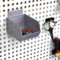 トラスコ中山 TRUSCO パンチングパネル用スチールコンテナ 小 シルバー SFBOX1SV 1個 693-1382（直送品）