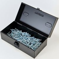 トラスコ中山 TRUSCO 片開きツールボックス 210×102×80 つや消しブラック TB-210MBK 1個 691-5832（直送品）