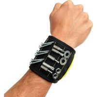 JJAAMM社 Wrap―It マグネットリストバンド 黒 100-MSWB-BL 1個 708-6513（直送品）