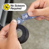 Wrap―It 自着式配線コード収納ロール 12フィート(2.44m)×0.75インチ(1.9cm)黒 400-12X75PBL 1個（直送品）