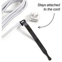 Wrap―It 自着式配線コード用収納ストラップ 8インチ(20.32cm)×0.5インチ(1.27cm) 450-CTR-8BL（直送品）