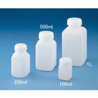 ニッコー・ハンセン 標準規格瓶 角型広口(ナチュラル)250mL 1ケース(160本入) 1030-02 1ケース(1本)（直送品）