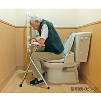 イデアライフケア 楽助さん(姿勢補助手すり) ピンク SRB-P 1個 7-1891-01（直送品）