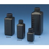 ニッコー・ハンセン Jボトル角型 細口 遮光 500mL 1ケース(100本入) 1560-03 1ケース(1本) 69-5601-38（直送品）