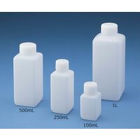 ニッコー・ハンセン Jボトル角型 細口(ナチュラル)500mL 1ケース(100本入) 1540-03 1ケース(1本)（直送品）