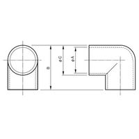 杉田エース クローム エルボ 19 ABT221522 1セット(7個)（直送品）