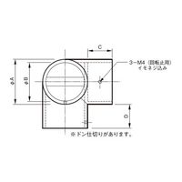 杉田エース DC 三方 回転止 19 ABT221545 1セット(3個)（直送品）