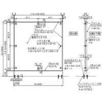 杉田エース 自動ドア用安全ガード ADB241714 1台（直送品）