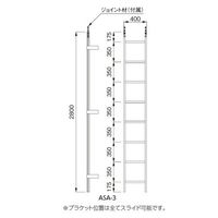 杉田エース アルミASタラップ ASAー3ST 2800 AY9241930 1台（直送品）