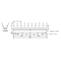 杉田エース SUS アムレット忍び返し THー500SA ALC242292 1枚（直送品）