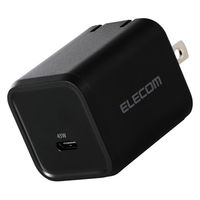 USB充電器 タイプC PD 45W PC充電 USB-C×1 コンパクト 黒 EC-AC12245BK エレコム 1個（直送品）