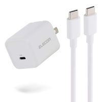 USB充電器 タイプC PD 45W PC充電 USB-C×1 ケーブル付属 白 EC-AC12345WH エレコム 1個（直送品）