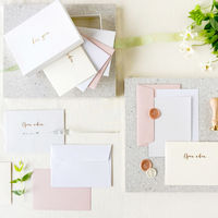 グリーティングカード クレールフォンテーヌ オープンウェンレターセット パール POLLEN FSC認証 1セット（2色×各2組）アイボリー（直送品）