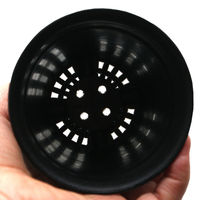 アライ・サンズ 多肉植物 プラ鉢 3号 黒 214940 1個（直送品）