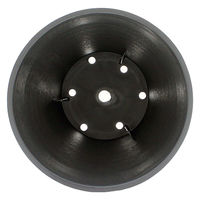 明和 鉢 セラアート 長鉢 8号 黒×5個 243335 1個（直送品）