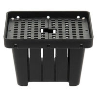 リーフ コウモリランバスケット ブラック Lサイズ 257503 1個（直送品）