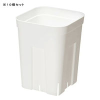 日本ポリ鉢販売 スリット鉢 プレステラ 120深型 白 10個セット 269853 1個（直送品）