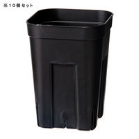 日本ポリ鉢販売 スリット鉢 プレステラ 105深型 黒 10個セット 270193 1個（直送品）