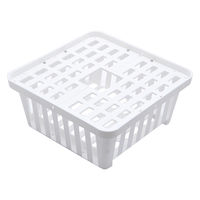 リーフ コウモリランバスケット ホワイト 3Lサイズ 3個入り 282385 1個（直送品）