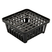 リーフ コウモリランバスケット ブラック 3Lサイズ 5個入り 282458 1個（直送品）