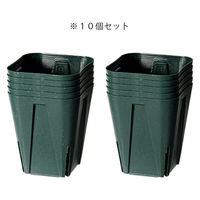 兼弥産業 スリット鉢 カネヤ産業 EGー7.5cm MR モスグリーン 282717 1セット(10個)（直送品）
