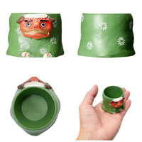 ケー・イー・アイ 鉢 リトルレジンポット 獅子舞 282732 1個（直送品）