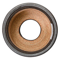 かみ山陶器 盆栽鉢 信楽焼 植木鉢 黒マット寸胴 3.5号 283210 1個（直送品）