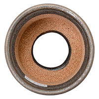 かみ山陶器 盆栽鉢 信楽焼 植木鉢 金彩寸胴 3.5号 283211 1個（直送品）