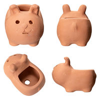 ケー・イー・アイ 多肉植物 アニマルテラコッタ ウサギ 1号 穴あり 285413 1個（直送品）