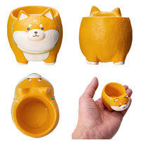 ケー・イー・アイ 鉢 リトルレジンポット 四つ足アニマル 柴犬 285417 1個（直送品）