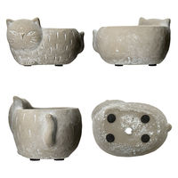 友膳 多肉植物 シャトンシットポット BR ブラウン 287540 1個（直送品）