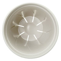 大和プラスチック 鉢 根はり鉢 8号 ホワイト 5個入り 288481 1個（直送品）