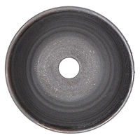 かみ山陶器 盆栽鉢 信楽焼 植木鉢 金窯変中深丸 5号 294858 1個（直送品）