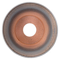 かみ山陶器 盆栽鉢 信楽焼 植木鉢 金彩大深ソリ 6号 294863 1個（直送品）