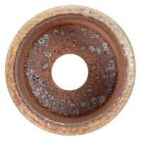 かみ山陶器 盆栽鉢 信楽焼 植木鉢 茶釜変切立 294866 1個（直送品）