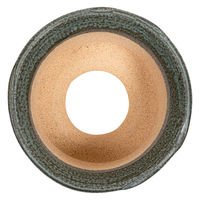 かみ山陶器 盆栽鉢 信楽焼 植木鉢 ソリひねり青銅 6.5号 295419 1個（直送品）