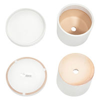 陶里 コルムナ ホワイト 受け皿付き 307096 1個（直送品）