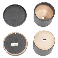 陶里 コルムナ ブラック 受け皿付き 307098 1個（直送品）