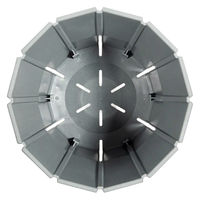 スリット鉢 アップルウェアー スリットオアシス＆スタイルプレート ６号 ダークグレー1個（直送品）