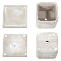 エイチツーオー セメントポット スクエア S 311200 1個（直送品）