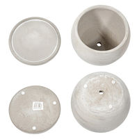 エイチツーオー セメントポット ボール L 311204 1個（直送品）