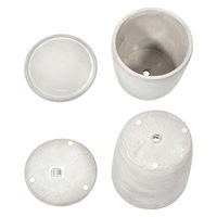 エイチツーオー セメントポット ラウンド L 311206 1個（直送品）