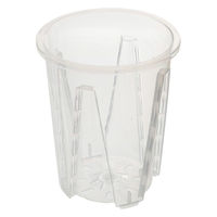 リーフ 根が見える透明鉢 直径10cm 325721 1セット(6個)（直送品）