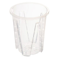 リーフ 根が見える透明鉢 直径12cm 325723 1セット(6個)（直送品）